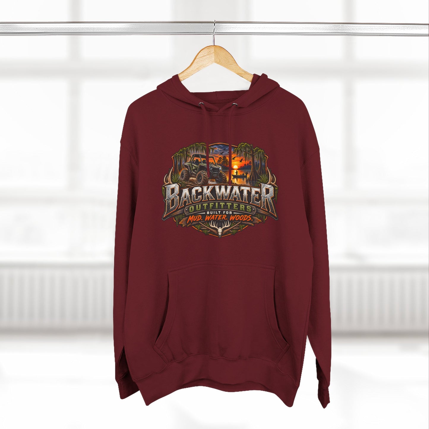 Backwater Outfitters "Weekend Forecast" Off-Road Hoodie — ATV Mud Riding Graphic Hoodie