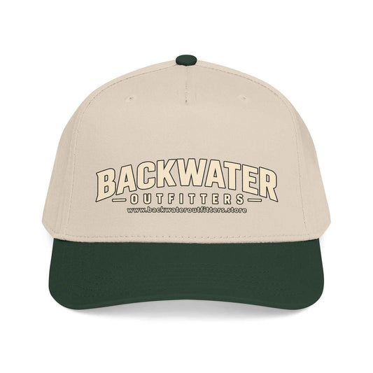 Backwater Outfitters Mid-Profile Baseball Cap — Outdoor Fishing & Hunting Logo Hat