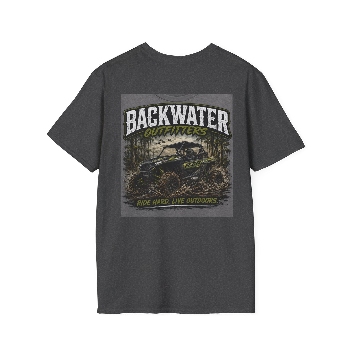 Backwater Fishing T-Shirt — Vintage Swamp Gator Design