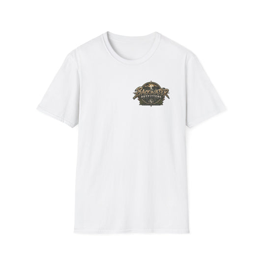 simply Backwater Outfitters Graphic T-Shirt — Vintage Fishing Outdoor Tee Printify