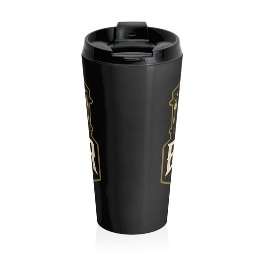 Outdoor Outfitters Stainless Steel Travel Mug — "Backwater Outfitters" Vintage Hunting & Fishing Insulated Tumbler