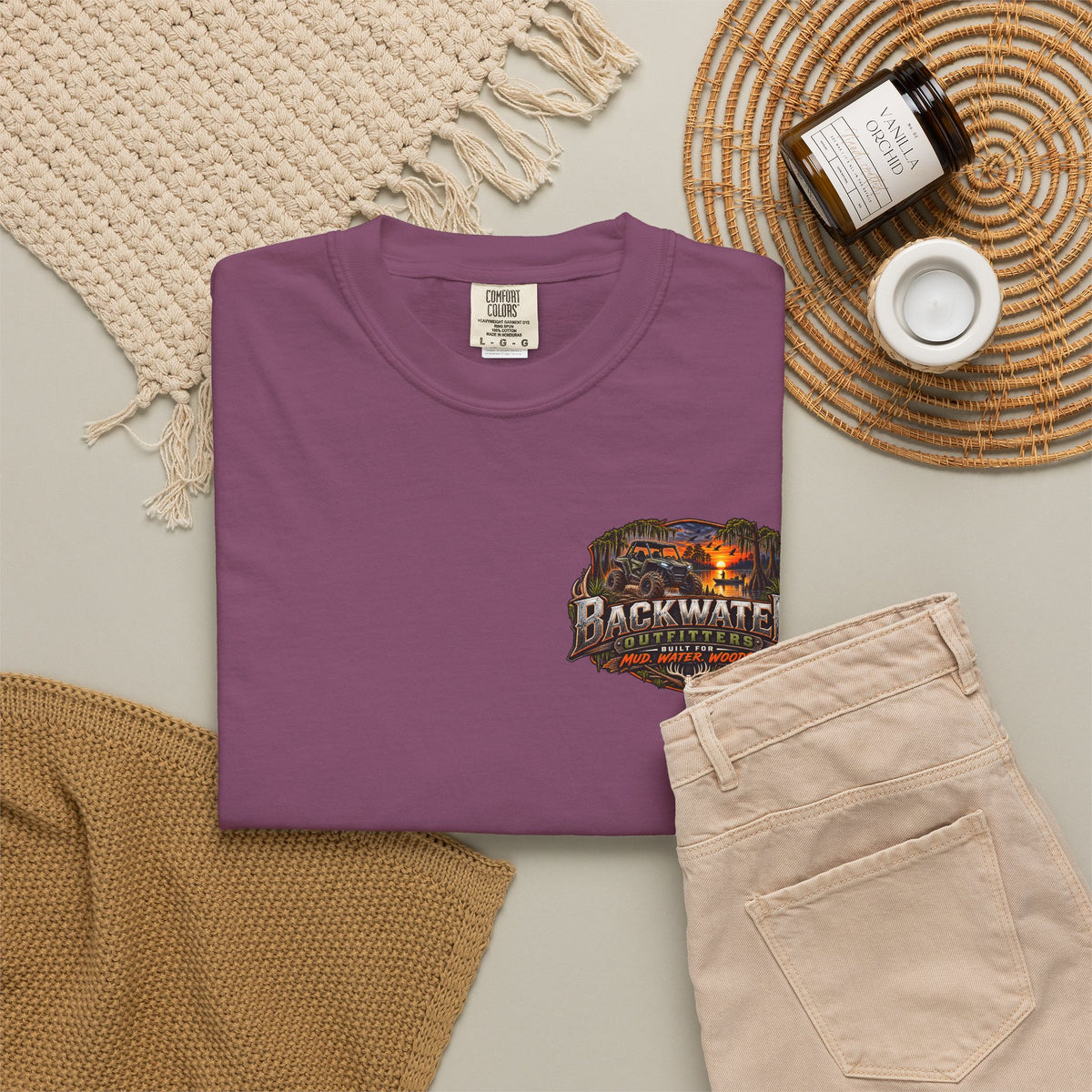 Backwater Outfitters Deer Graphic T-Shirt Printify