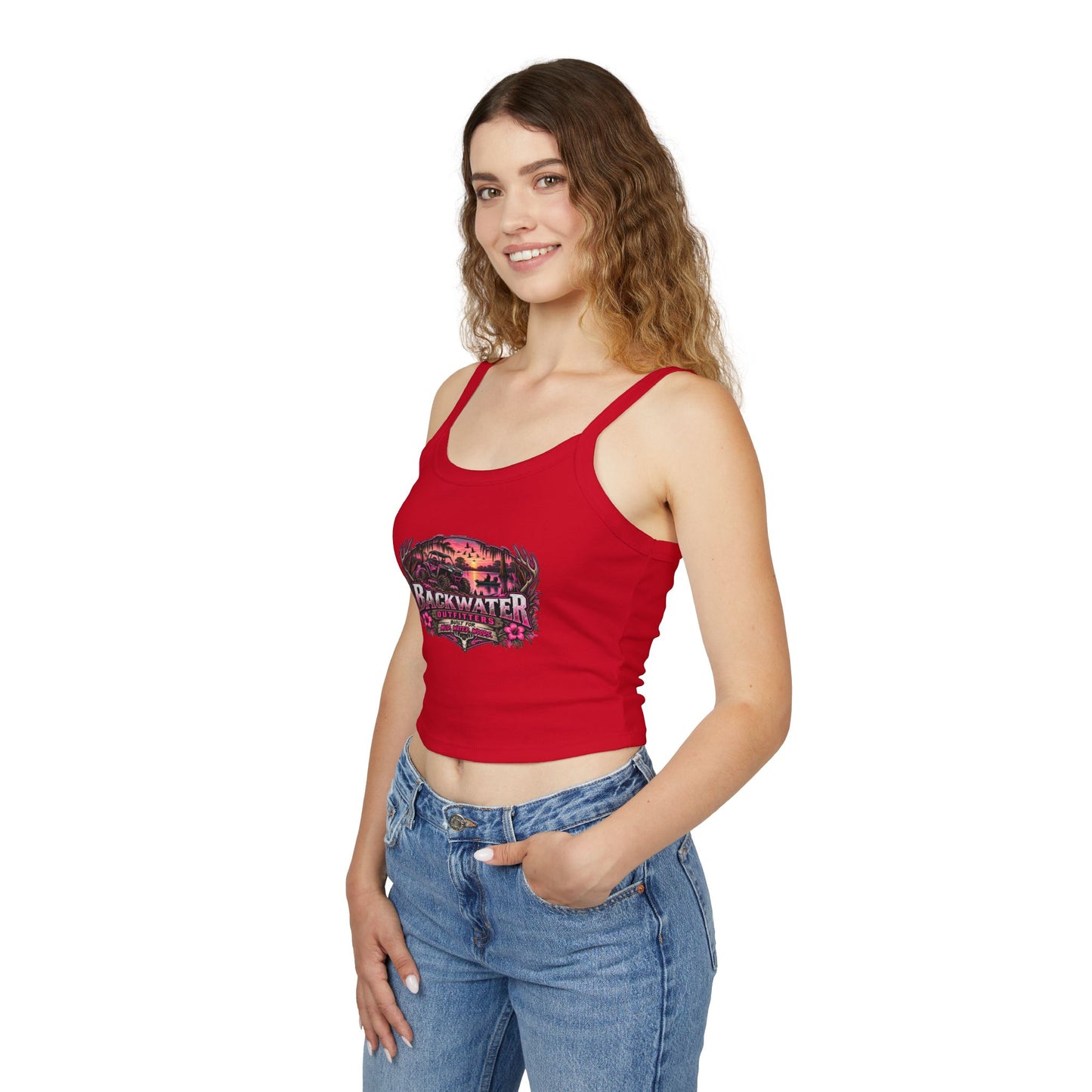 Backwater Outfitters Floral Sunset Tank