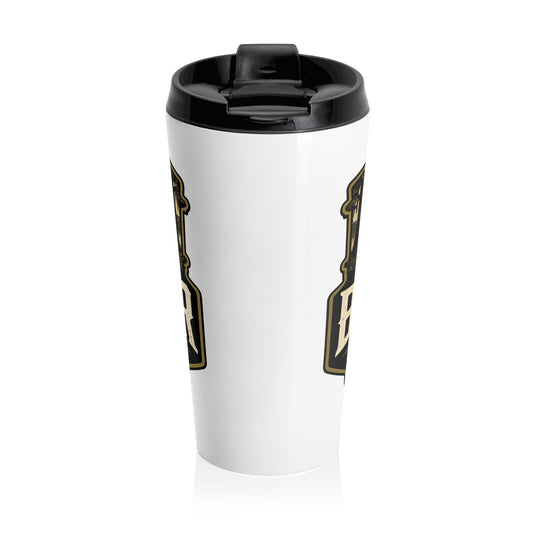 Outdoor Outfitters Stainless Steel Travel Mug — "Backwater Outfitters" Vintage Hunting & Fishing Insulated Tumbler