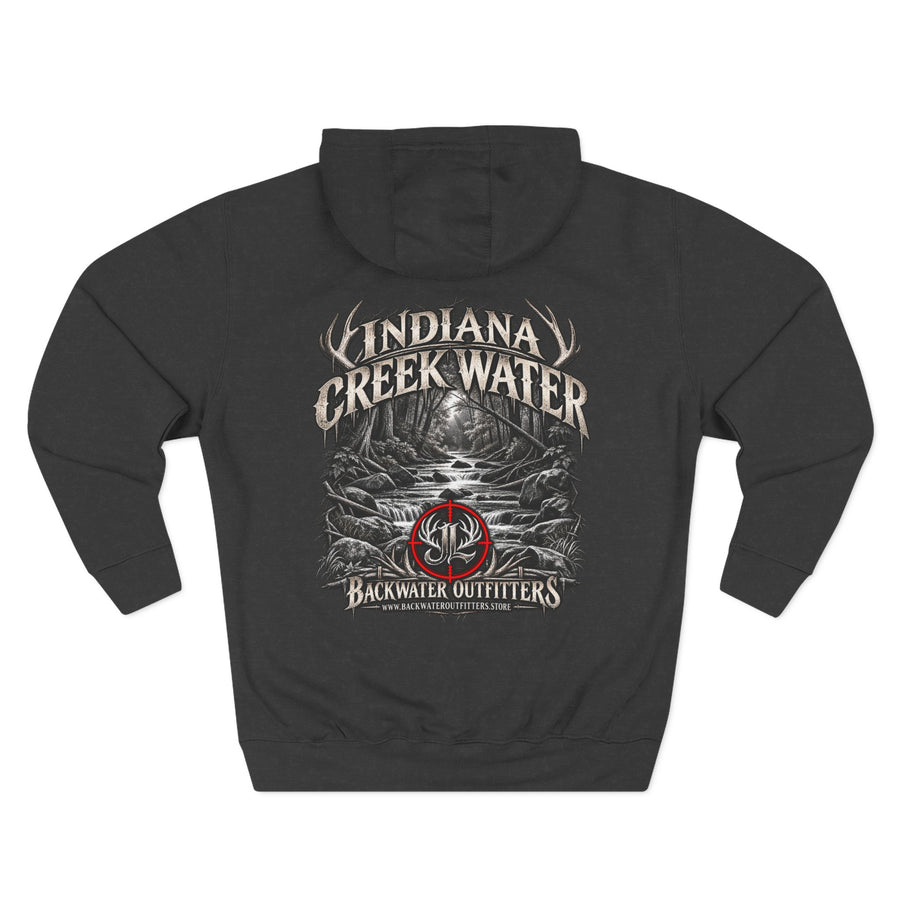 James Luker Indiana Creek Water Backwater Outfitters Hoodie Printify