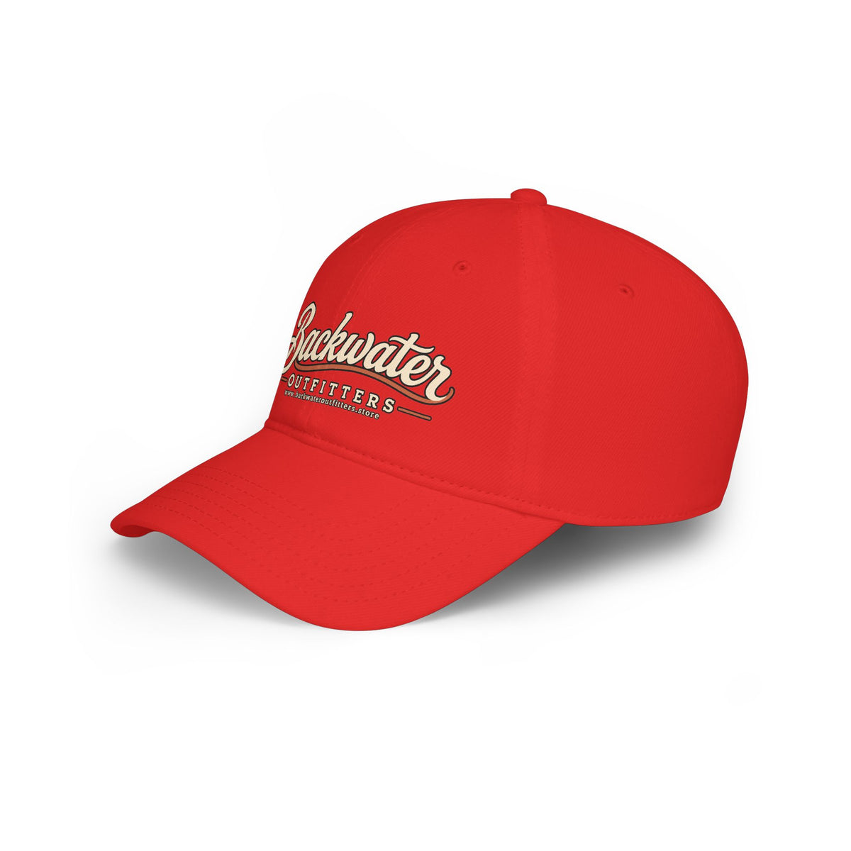 Backwater Outfitters Low Profile Baseball Cap – Retro Script Outdoor Hat