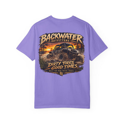 Backwater Outfitters 'Dirty Tires, Good Times' T-Shirt