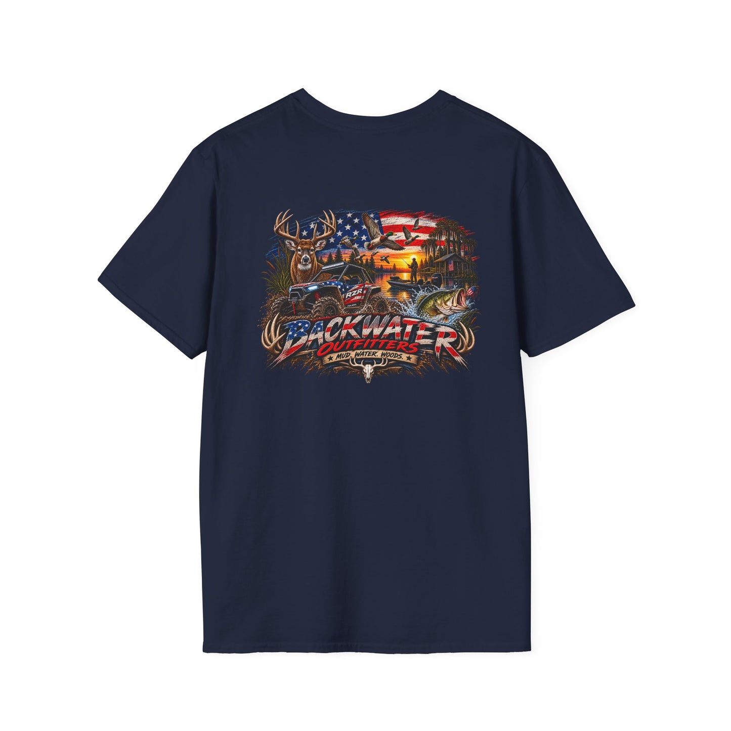 Delawareer Vintage American Flag T-Shirt