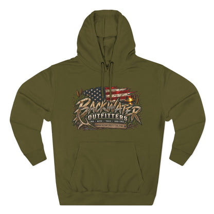Backwater Outfitters Off-Road Hoodie — American Flag & UTV Graphic Printify