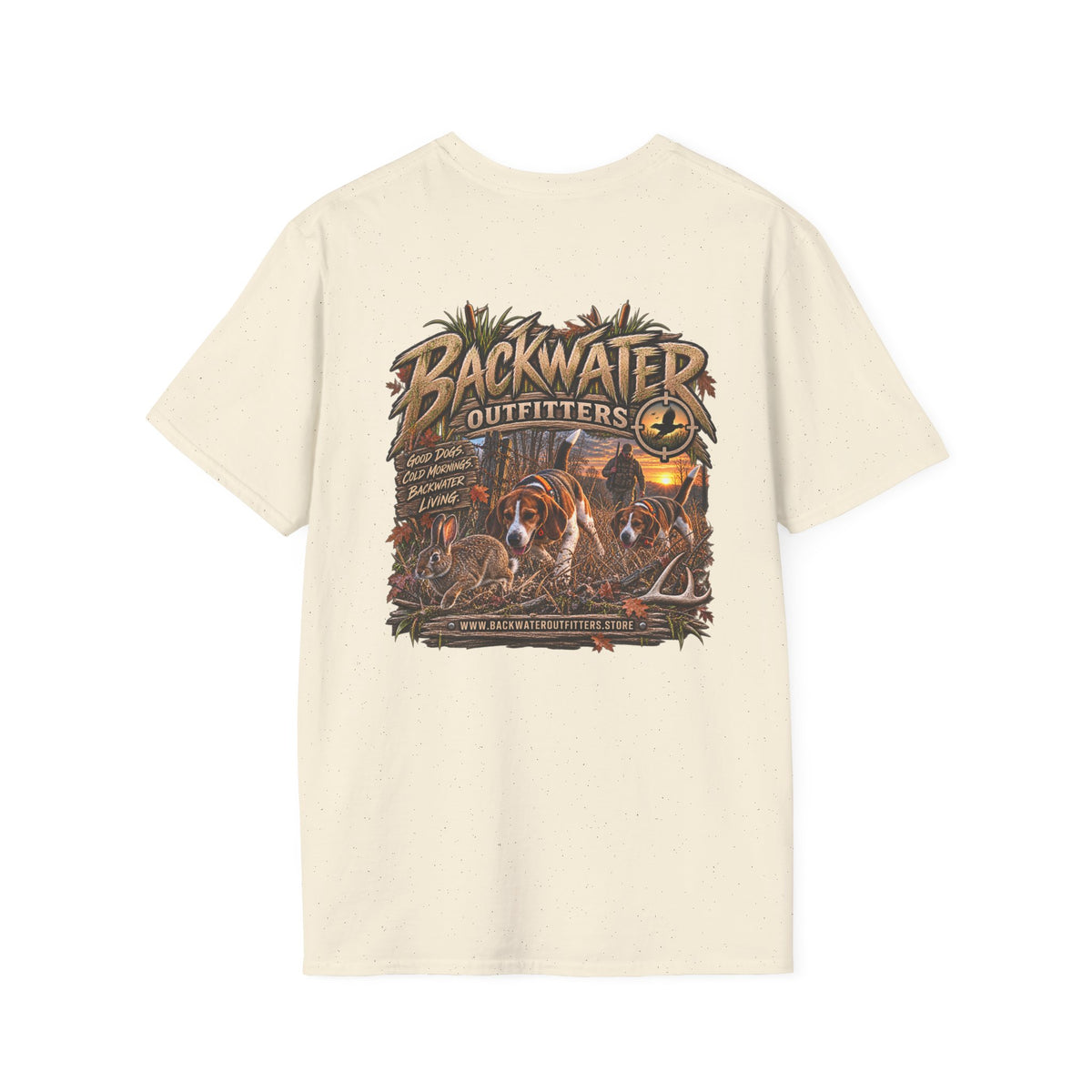 Backwater Outfitters Duck Hunting T-Shirt — Waterfowl Hunting Graphic Tee Printify