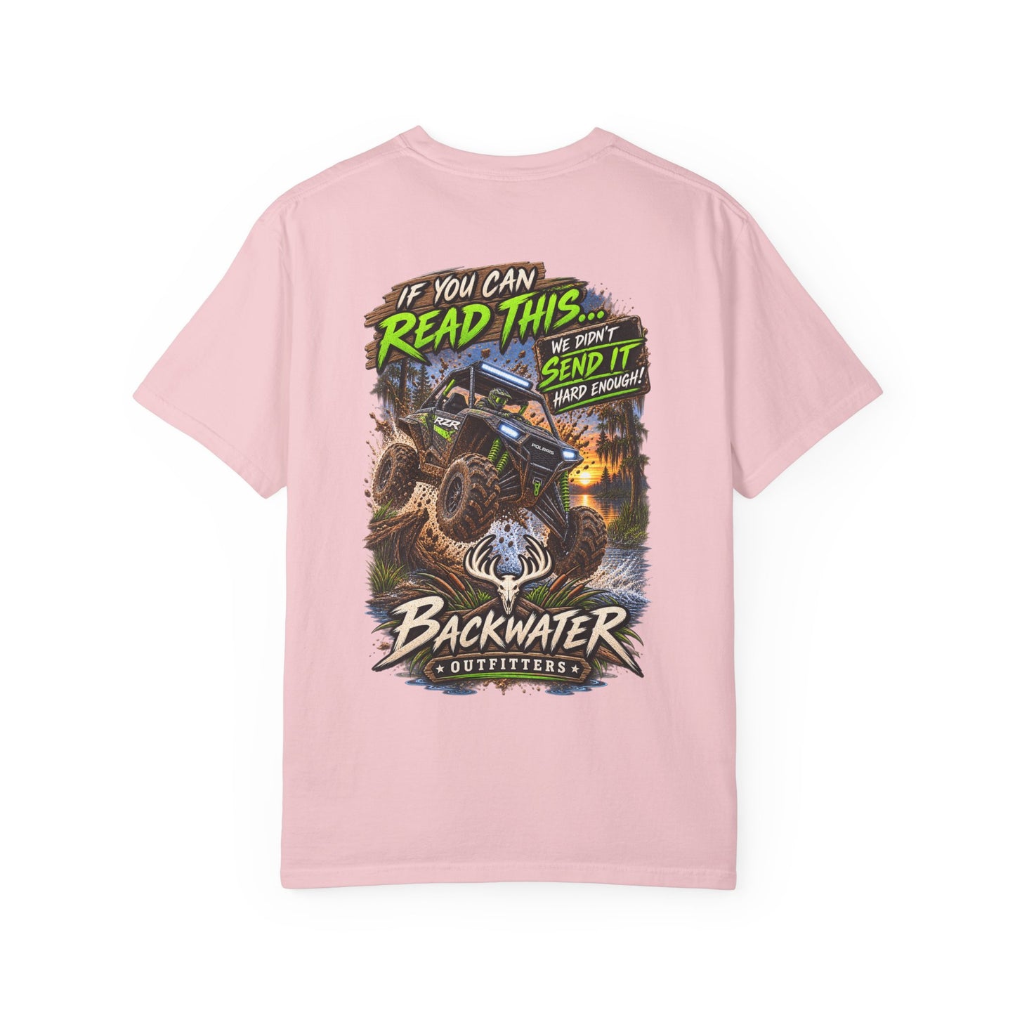 Backwater Outfitters Off-Road T-Shirt — "If You Can Read This... Send It" Mud Bogging Tee