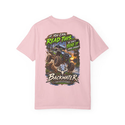 Backwater Outfitters Off-Road T-Shirt — "If You Can Read This... Send It" Mud Bogging Tee