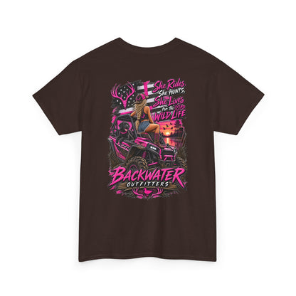 Backwater Bayou Graphic Tee — "Backwater Buttwhips" Outdoor Fishing & Hunting Shirt