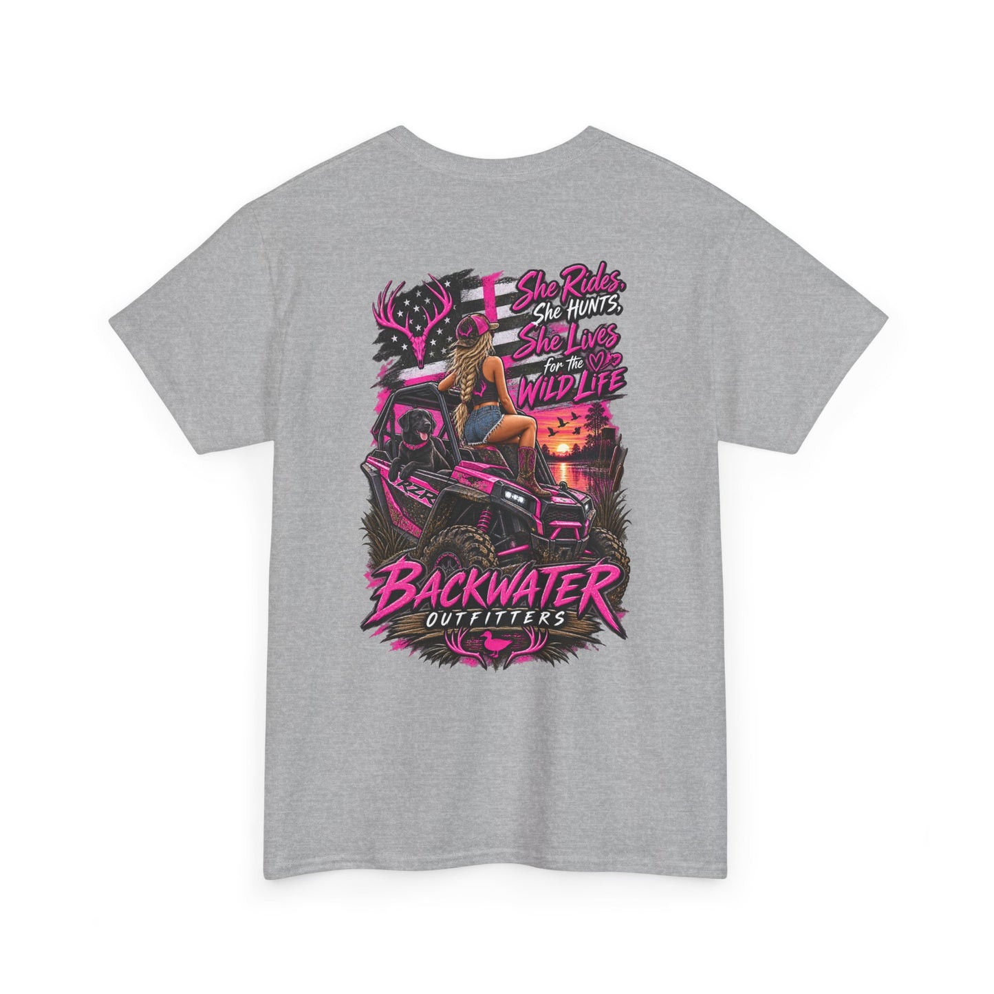 Backwater Bayou Graphic Tee — "Backwater Buttwhips" Outdoor Fishing & Hunting Shirt