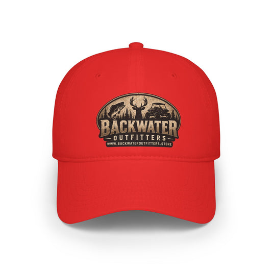 Backwater Outfitters Low Profile Baseball Cap — Vintage Deer Logo Hat
