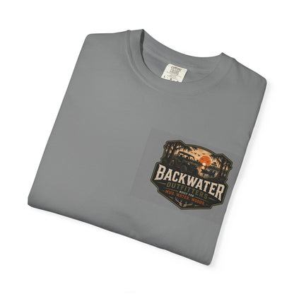 Backwater Outfitters T-Shirt — "Hunt. Fish. Ride." Outdoor Fishing & Hunting Tee
