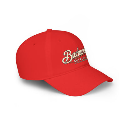 Backwater Outfitters Low Profile Baseball Cap – Retro Script Outdoor Hat