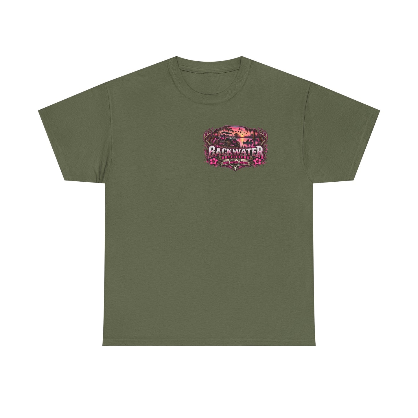 Backwater Bayou Graphic Tee — "Backwater Buttwhips" Outdoor Fishing & Hunting Shirt