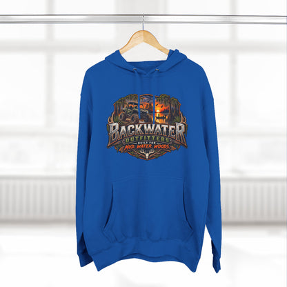 Backwater Outfitters Hoodie — 'Ride It • Hunt It • Fish It' Outdoor Pullover