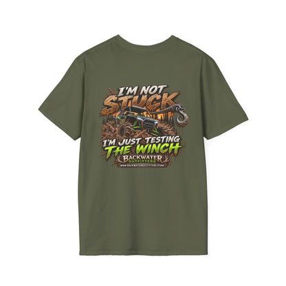 Buggy Off-Road T-Shirt — "I'm Not Stuck, I'm Just Testing the Winch" Truck & 4x4 Tee Printify