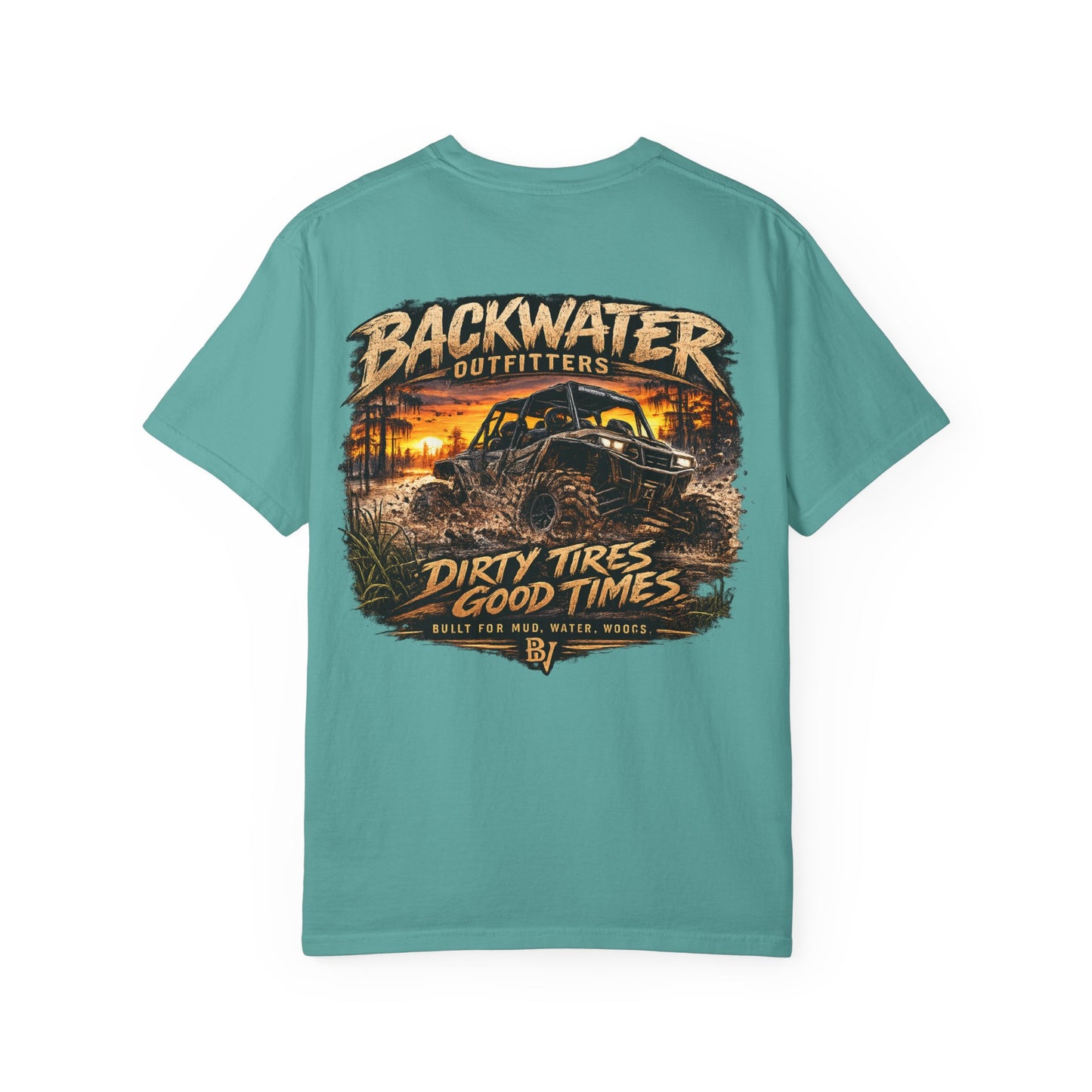 Backwater Outfitters "Dirty Tires, Good Times" T-Shirt