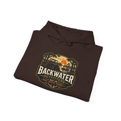 Backwater Outfitters Hoodie — Outdoor Off-Road Graphic Pullover