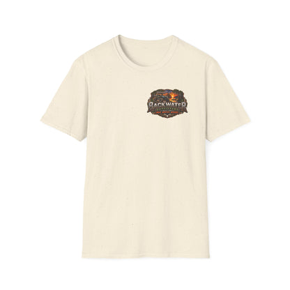 Backwater Outfitters Fishing T-Shirt — Outdoor Sunset Graphic Tee Printify