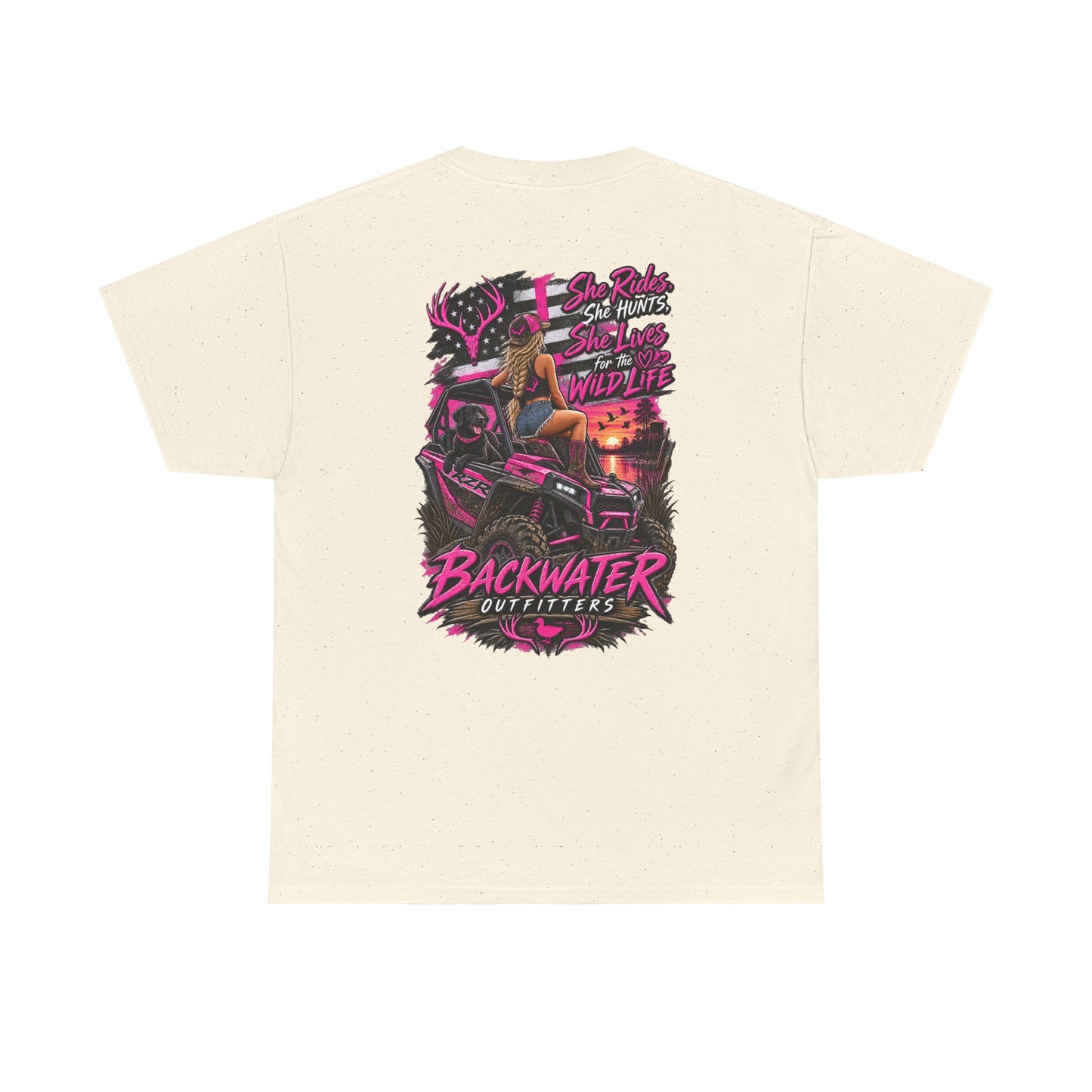 Backwater Bayou Graphic Tee — "Backwater Buttwhips" Outdoor Fishing & Hunting Shirt