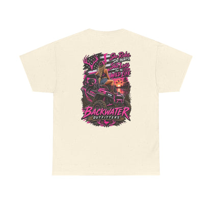 Backwater Bayou Graphic Tee — "Backwater Buttwhips" Outdoor Fishing & Hunting Shirt