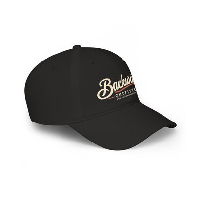 Backwater Outfitters Low Profile Baseball Cap – Retro Script Outdoor Hat