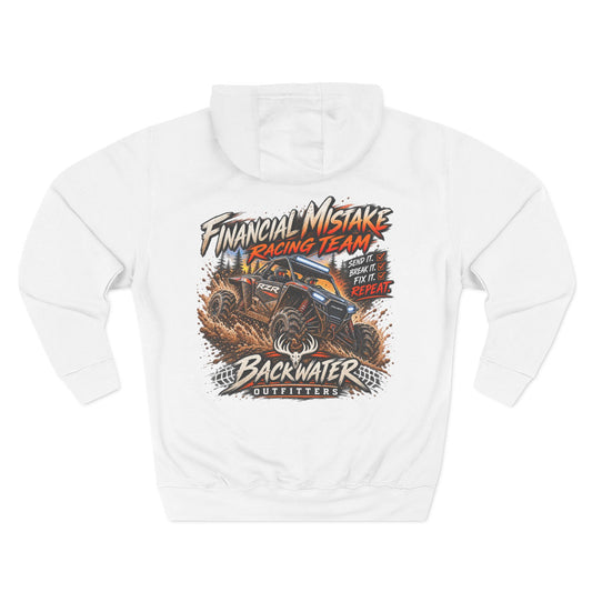 Backwater Outfitters Racing Hoodie — Financial Mistake Off‑Road Design