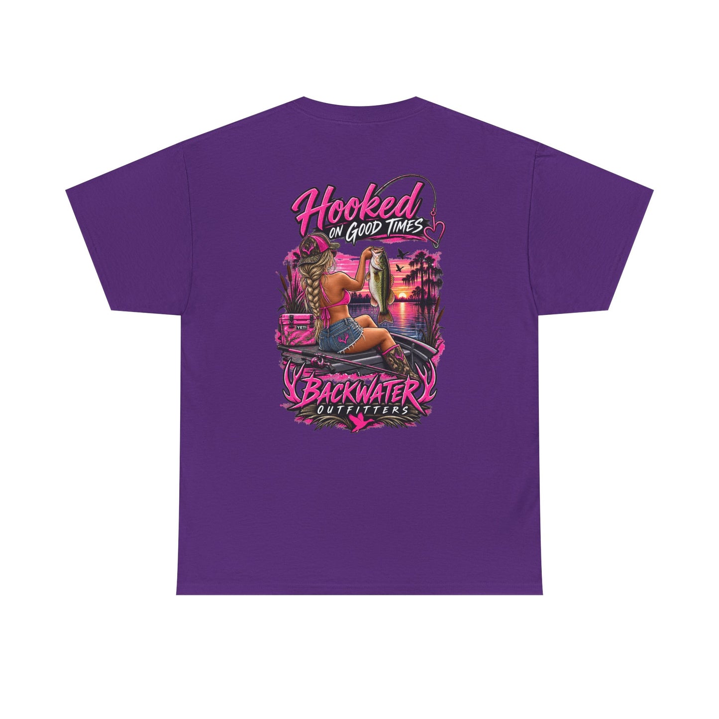 Backwater Outfitters "Hooked on Good Times" Graphic Tee