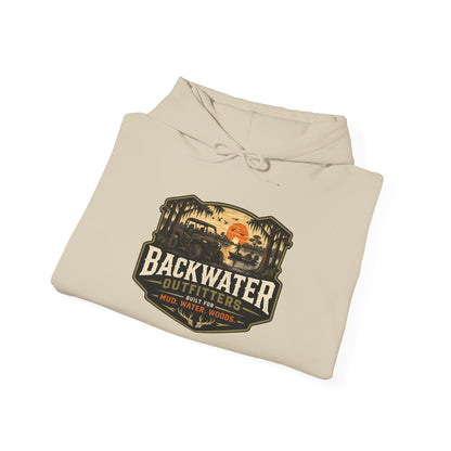 Backwater Outfitters Hoodie — Outdoor Off-Road Graphic Pullover