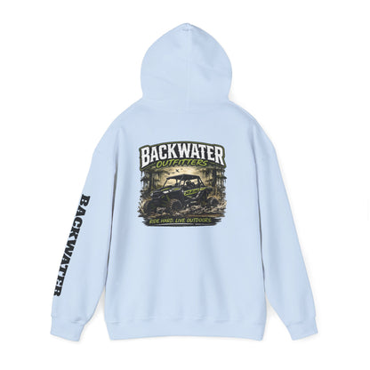 Backwater Outfitters Hoodie — Outdoor Off-Road Graphic Pullover Printify