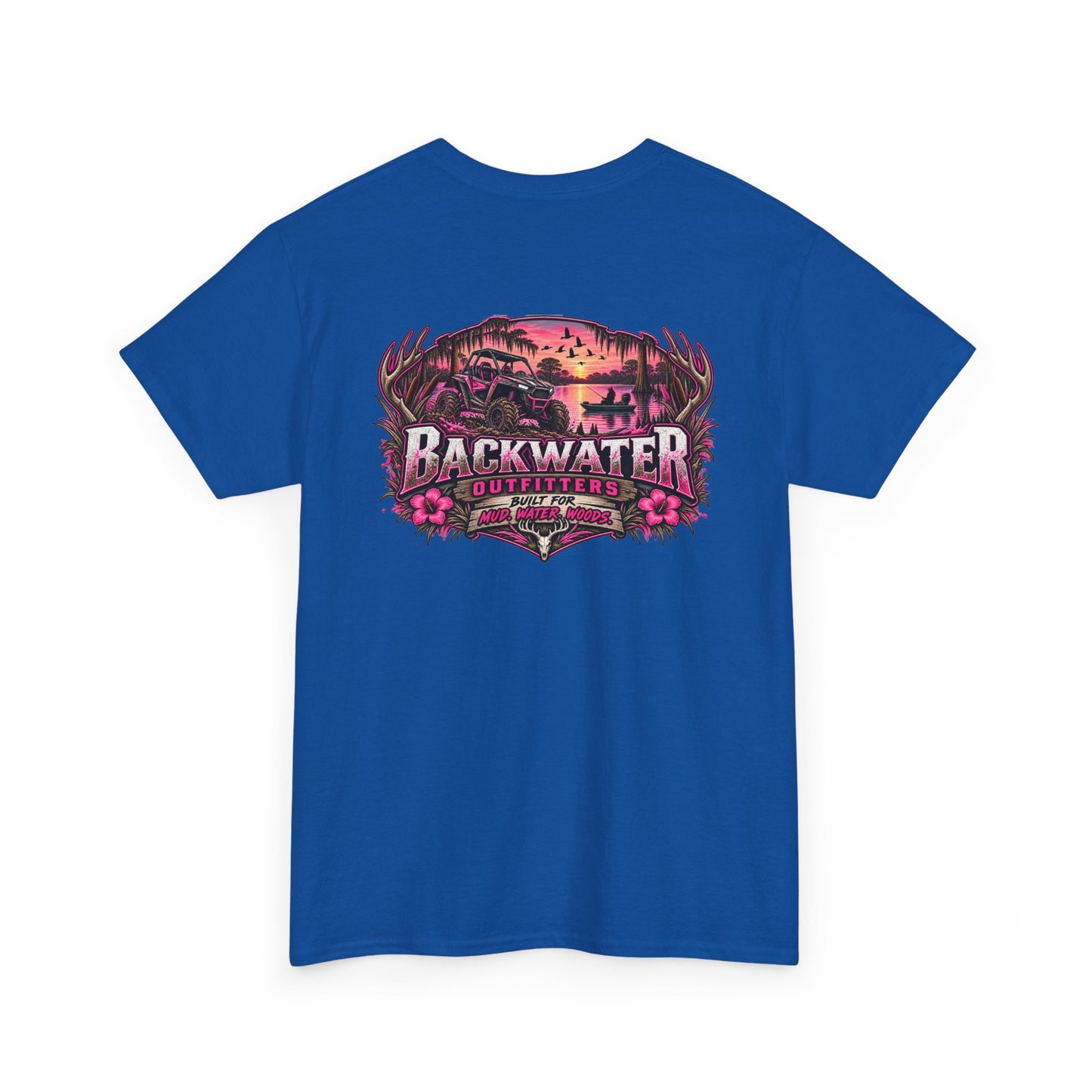 Backwater Sunset Tee — Coastal Fishing & Outdoors Graphic T-Shirt
