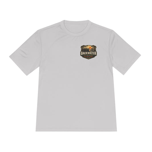 Backwater Outfitters "Dirty Tires Good Times" Moisture-Wicking Tee