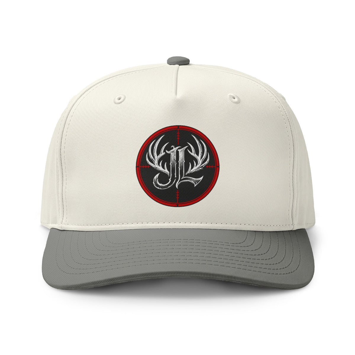 Embroidered Antler Crest Two-Tone Cap Printify