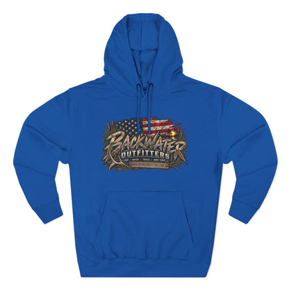 Backwater Outfitters Off-Road Hoodie – American Flag & UTV Graphic Fleece Printify