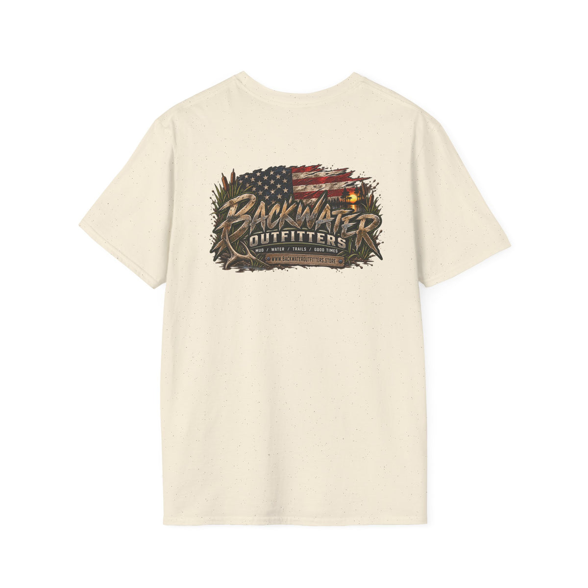 Backwater Outfitters Outdoor Fishing Graphic T-Shirt