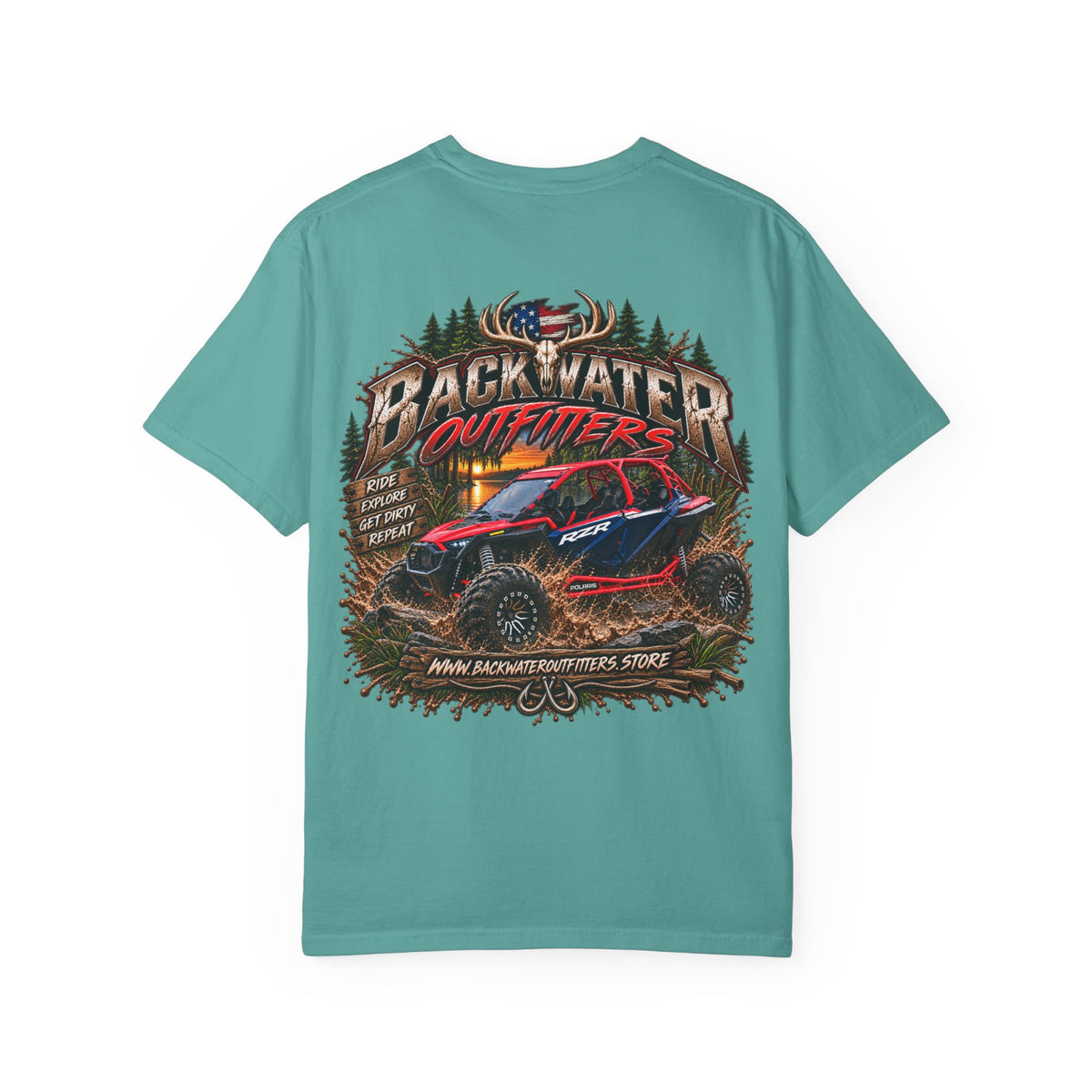 Off-Road UTV Graphic T-Shirt — "Backwater Outfitters" Adventure Tee