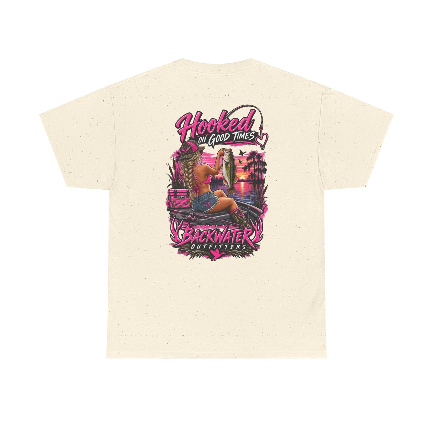 Backwater Outfitters "Hooked on Good Times" Graphic Tee