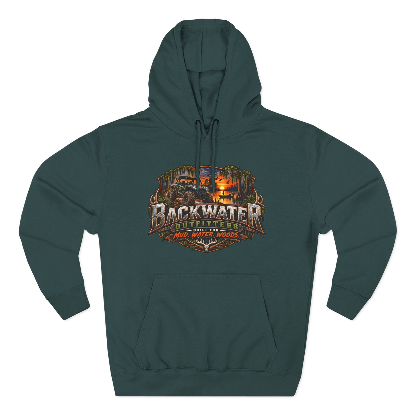 Backwater Outfitters Off-Road Hoodie – "Life's Better in the Backwoods" Graphic