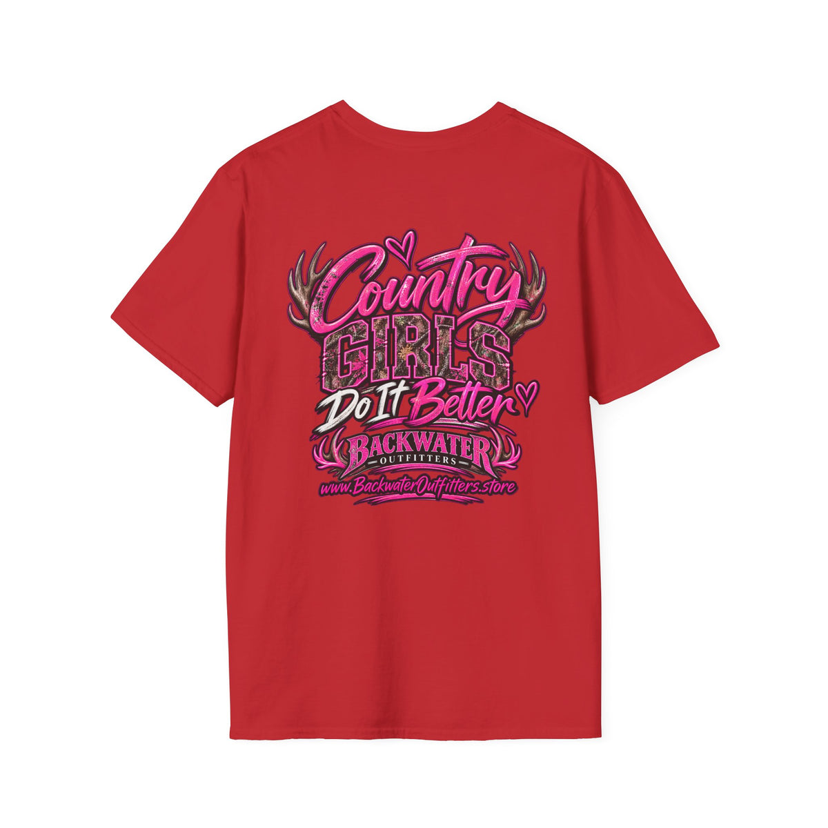 Women Country Girls Do It Better Backwater Graphic T-Shirt Printify
