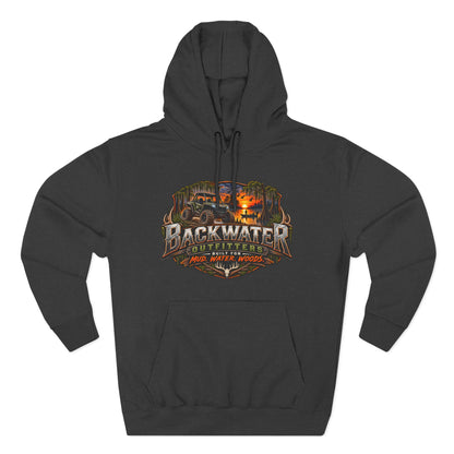 Backwater Outfitters Hoodie — 'Ride It • Hunt It • Fish It' Outdoor Pullover