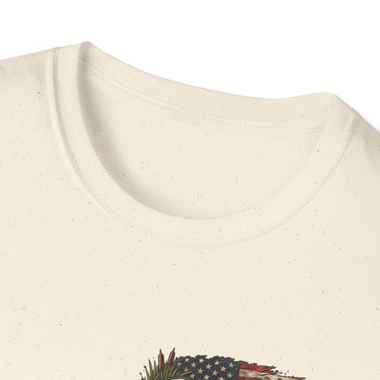 Simply Backwater Outfitters Flag Graphic T-Shirt — American Rustic Fishing Tee Printify