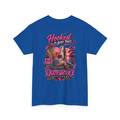 Backwater Outfitters "Hooked on Good Times" Graphic Tee