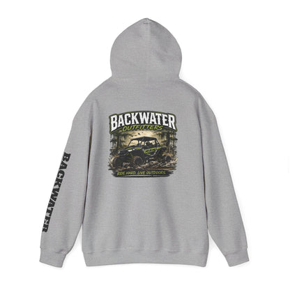 Backwater Outfitters Hoodie — Outdoor Off-Road Graphic Pullover Printify