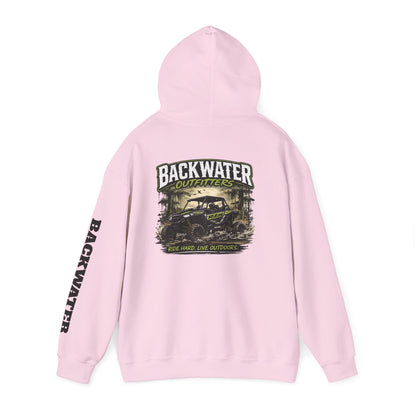 Backwater Outfitters Hoodie — Outdoor Off-Road Graphic Pullover
