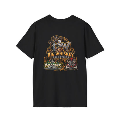 Big Whiskey Promotions T-Shirt — James Luker x Backwater Outfitters
