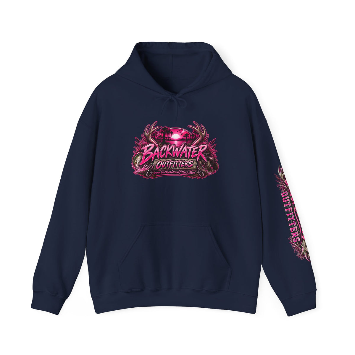 Girl Backwater Outfitters "Mud Looks Better Pink" Hoodie Printify